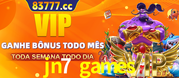 Banner promocional do jn7 games oferecendo 100% de recompensas adicionais contínuas para quem fizer o login diário (Daily sign-in), com um mascote de coelho.