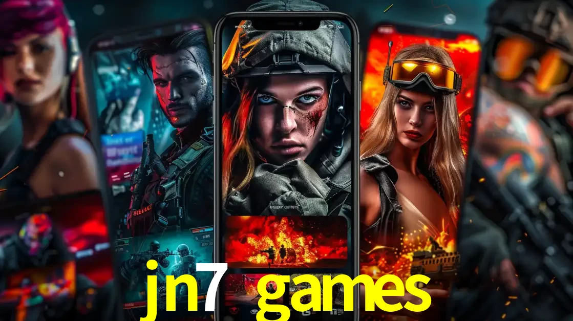 Montagem de telas de celular mostrando diversos personagens, masculinos e femininos, de um jogo de tiro, ilustrando a diversidade de equipes de e-sports para apostar no jn7 games.